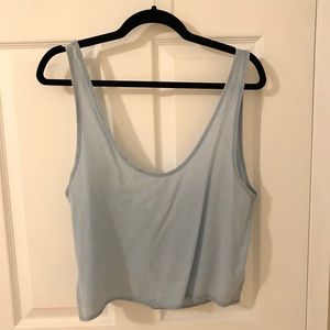 Brandy Melville blue “denim” tank